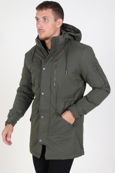 Only & Sons Klaus Parka Jacka Forest Night