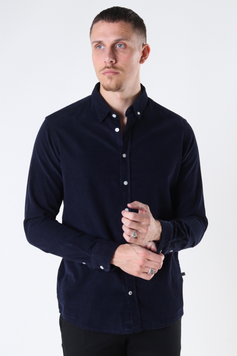 Kronstadt Johan Baby Corduroy shirt Navy