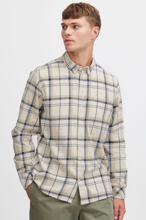 Solid Gisa Shirt Oatmeal