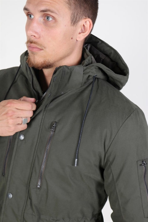 Only & Sons Klaus Parka Jacka Forest Night