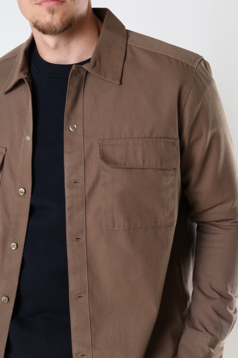 ONLY & SONS ONSMATTI LS TC TWILL OVERSHIRT Kangaroo