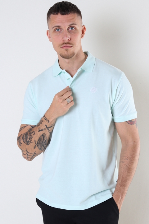 Kronstadt Albert Organic/Recycled polo Aqua