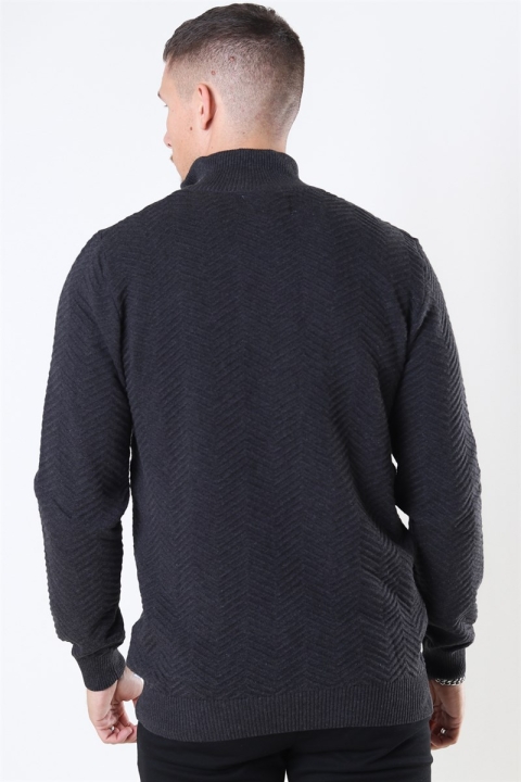 Kronstadt Carlo Half Zip Sticka Charcoal