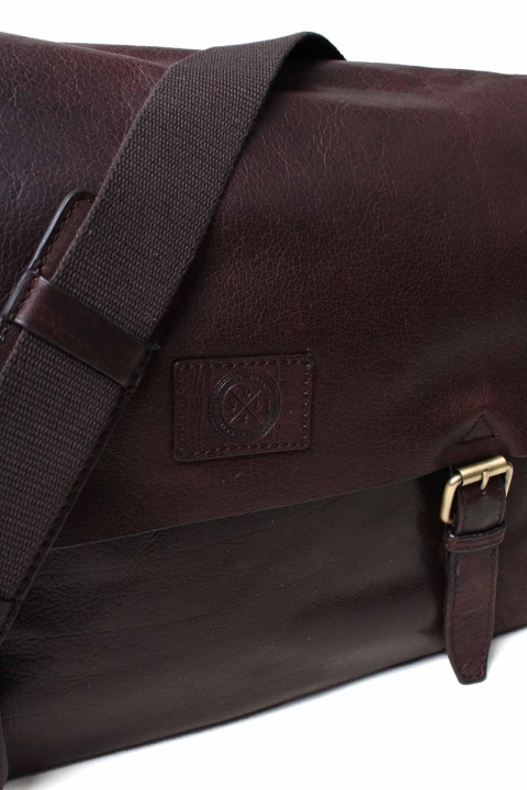 Saddler FinsbKlockay Taske Dark Borwn 