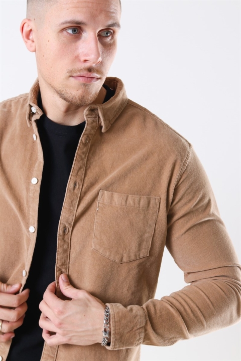 Kronstadt Johan Soft CordKlockaoy Overshirt Khaki