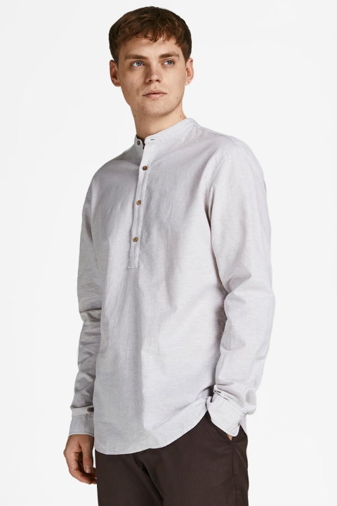 Jack & Jones JPRBLASUMMER HALF PLACKET SHIRT L/S SN Crockery