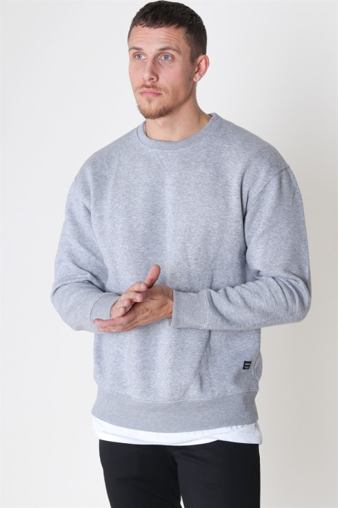 Jack & Jones Soft Sweat Crew Neck Light Grey Melange