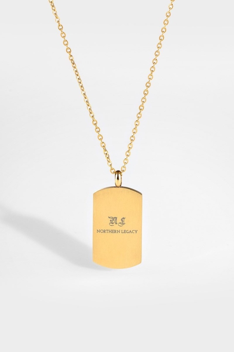 Northern Legacy Vegvisir Tag Halsband Guld