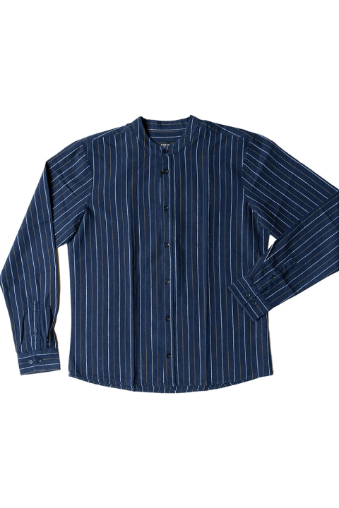 Clean Cut Copenhagen Ran Mao Shirt L/S Navy Stripe
