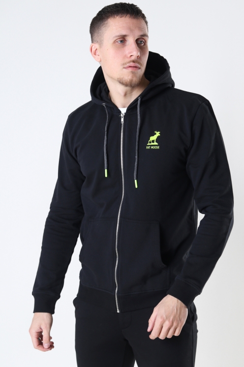 Fat Moose Brady Hood Zip Black