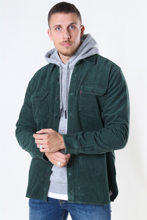 Levis Jackson Worker Corduroy Skjorta Python Green