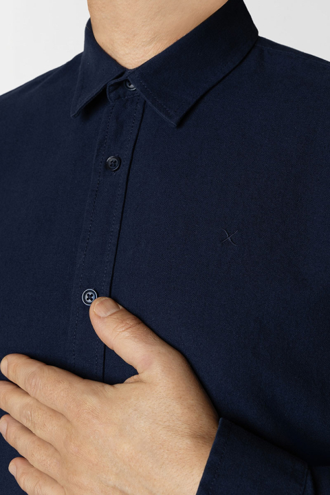 Clean Cut Copenhagen Luca shirt LS Navy