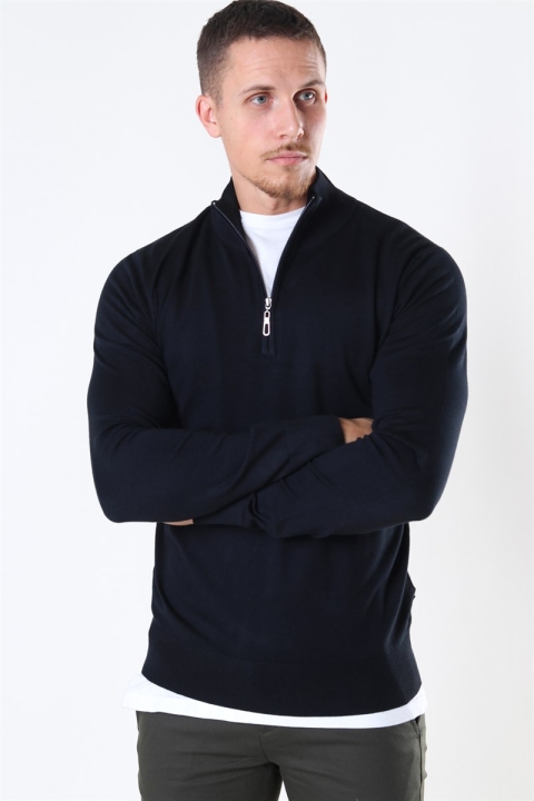 Jeff Argento Half Zip Sticka Black