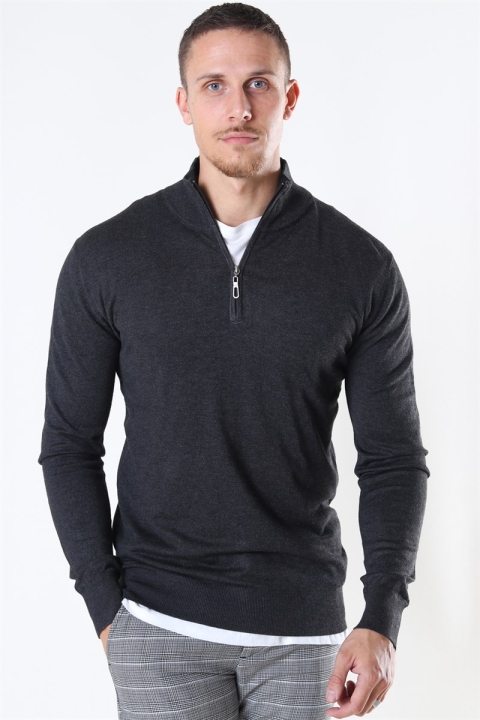 Jeff Argento Half Zip Sticka Charcoal