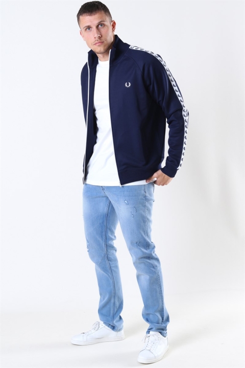 Fred Perry Taped Track Jacka Carbon Blue