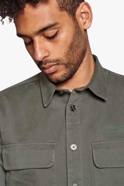 Woodbird Hoxen Work Shirt Green