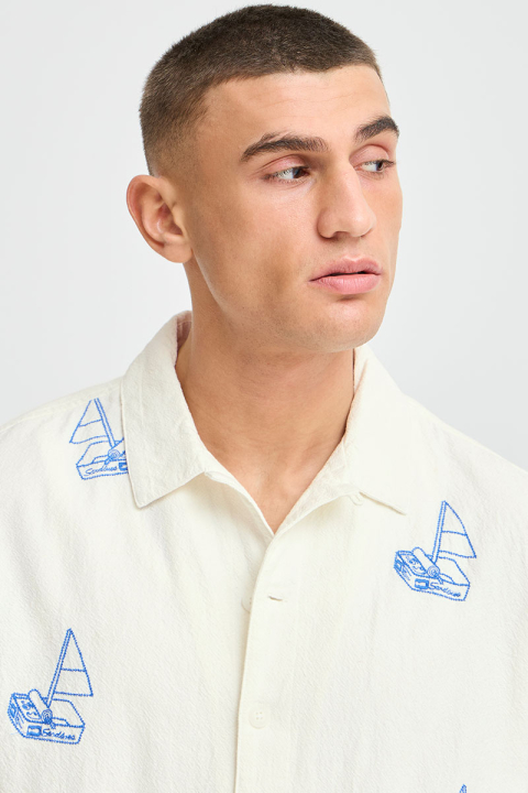 Solid Ottild SS Shirt  Off White