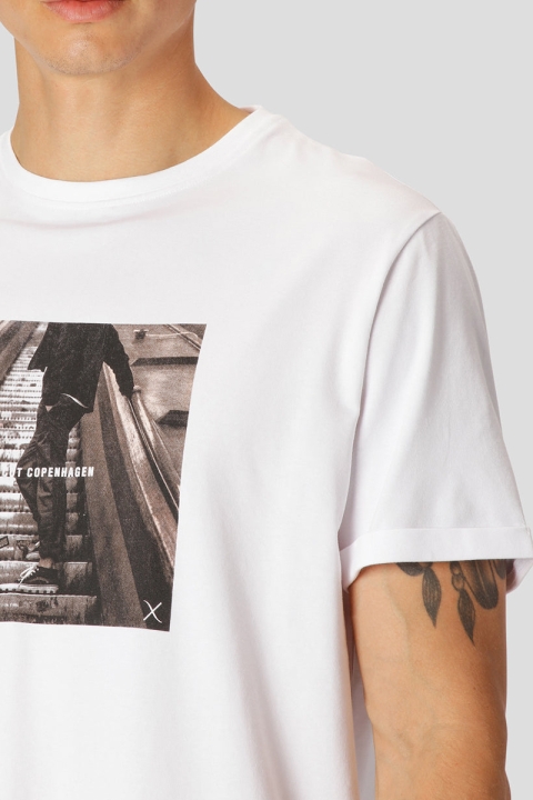 Clean Cut Copenhagen Tim organic tee White