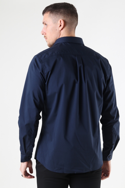 Clean Cut Copenhagen London Stretch Nano Shirt L/S Navy