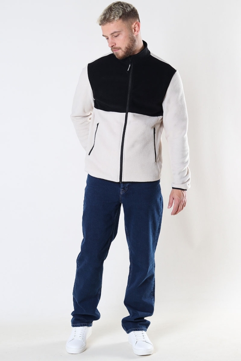 Jack & Jones JJPOWER FLEECE Moonbeam