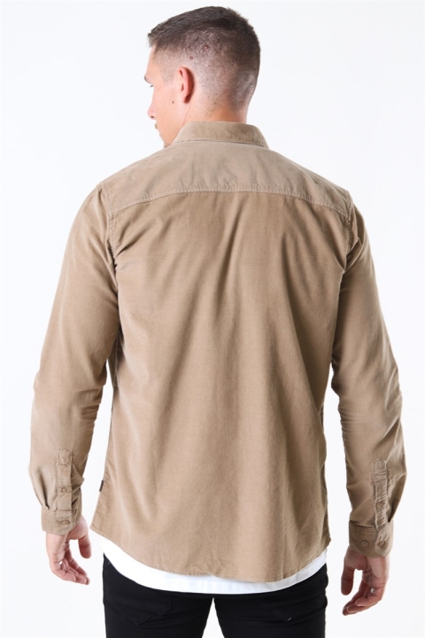 Solid Juan LS Corduroy Skjorta Sand