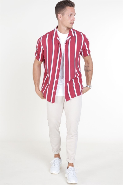 Jack & Jones Rayden Resort Skjorta S/S Ketchup