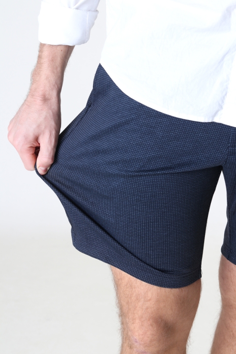 Jack & Jones PHIL CHINO SHORTS NOR STS Navy Blazer HERRINGBONE