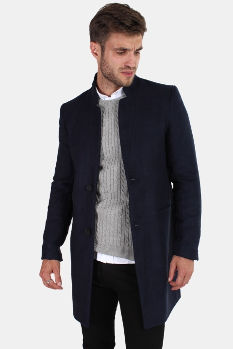 Only & Sons Maximilian Trench Coat Night Sky