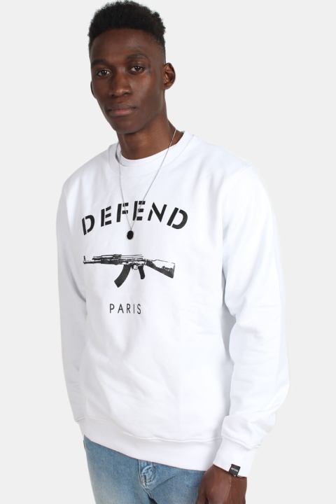 Defend Paris Paris Crew Tröja Crewneck White 