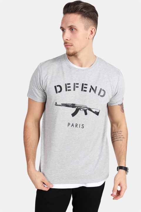 Defend Paris Paris T-shirt Grey