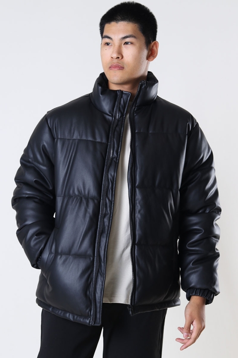 ONLY & SONS Tune PU Puffer Jacket Black