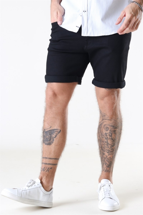 Selected Alex 332 Shorts Black Denim