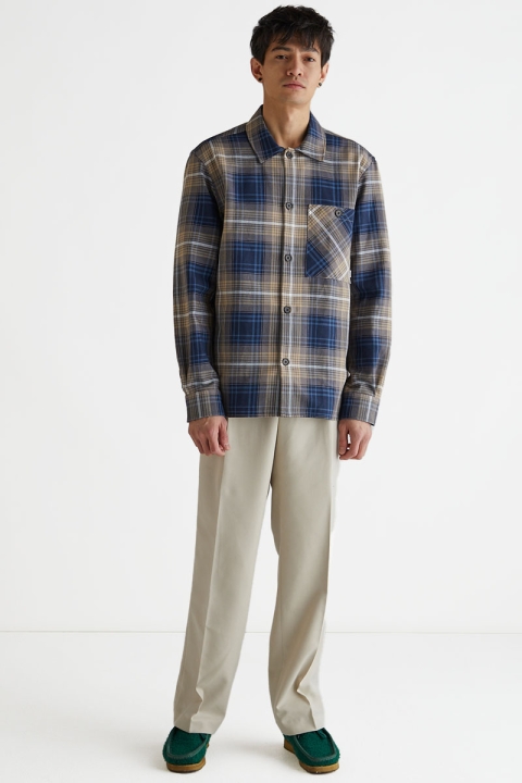 Woodbird Buel Check Shirt Blue Check