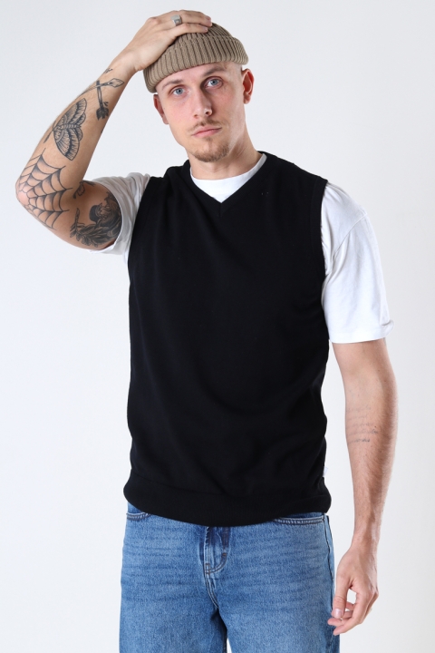 Kronstadt Carter knitted vest Black