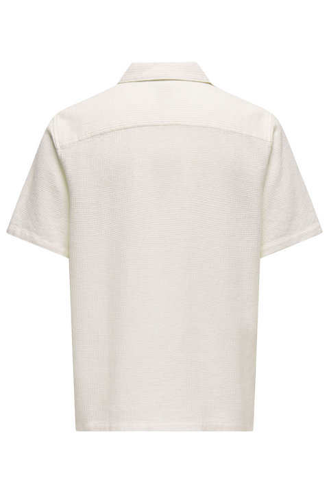 ONLY & SONS Bertil Waffle SS Resort Shirt Cloud Dancer