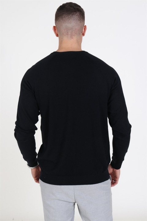 Only & Sons Mikkel Soft Crew Raglan Sticka Black