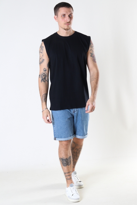 Denim project DP No Sleeve Tee 001 Black