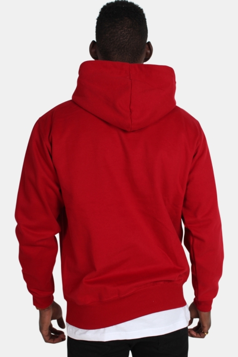 Basic Brand Hooded Tröja Red