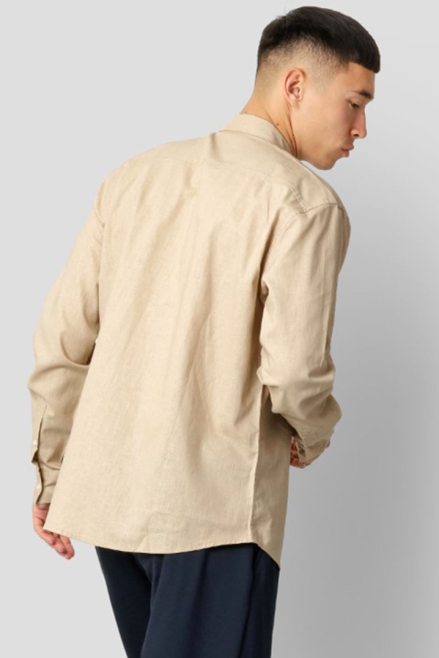 Clean Cut Copenhagen Cotton Linen Skjorta Khaki