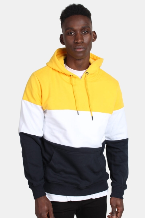 Klockaban Classics TB1870 3-Tone Hoodie Chrome Yellow/White/Navy