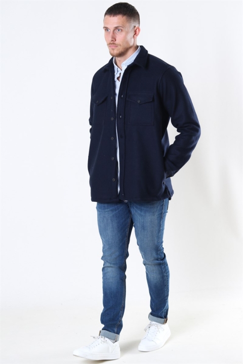 Kronstadt Kurt Wool Overshirt Navy