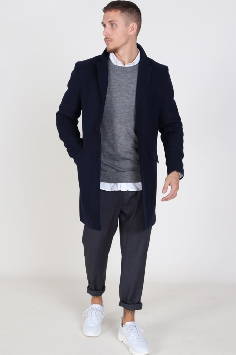 Only & Sons Julian Solid Wool Ullkappa Night Sky