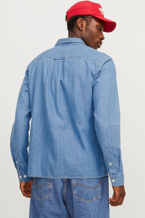 Jack & Jones Travis Shirt LS Light Blue Denim