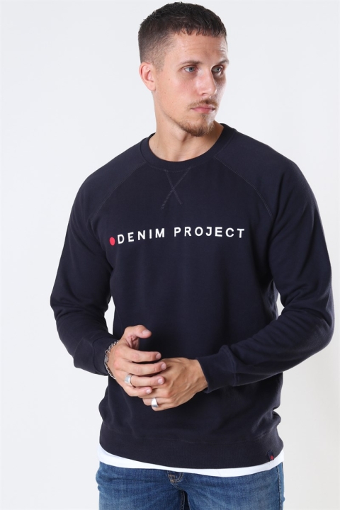 Denim Project Logo Crew Dark Navy