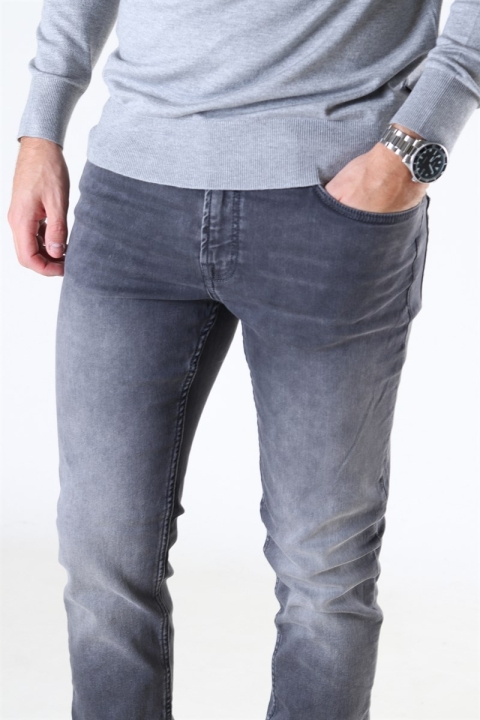 Only & Sons Loom Slim Jeans Jog Zip Grey Denim