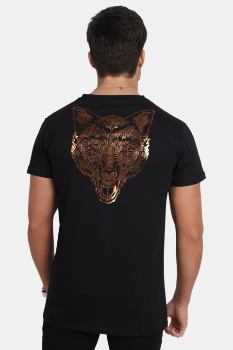 Just Junkies Wolf New Tee T-shirt Black