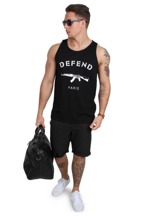 Defend Paris DebardeKlocka Tank Top Black