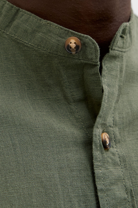 Jack & Jones Summer Band Shirt LS Beetle