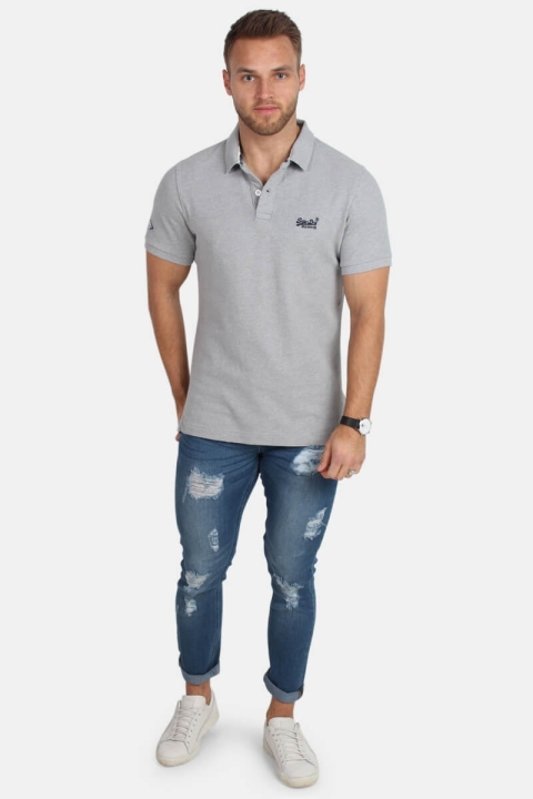 Superdry Classic Pique S/S Polo Grey Marl