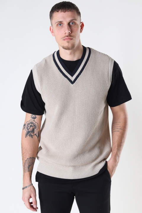 Just Junkies Scoop Knit Vest 006 - Camel